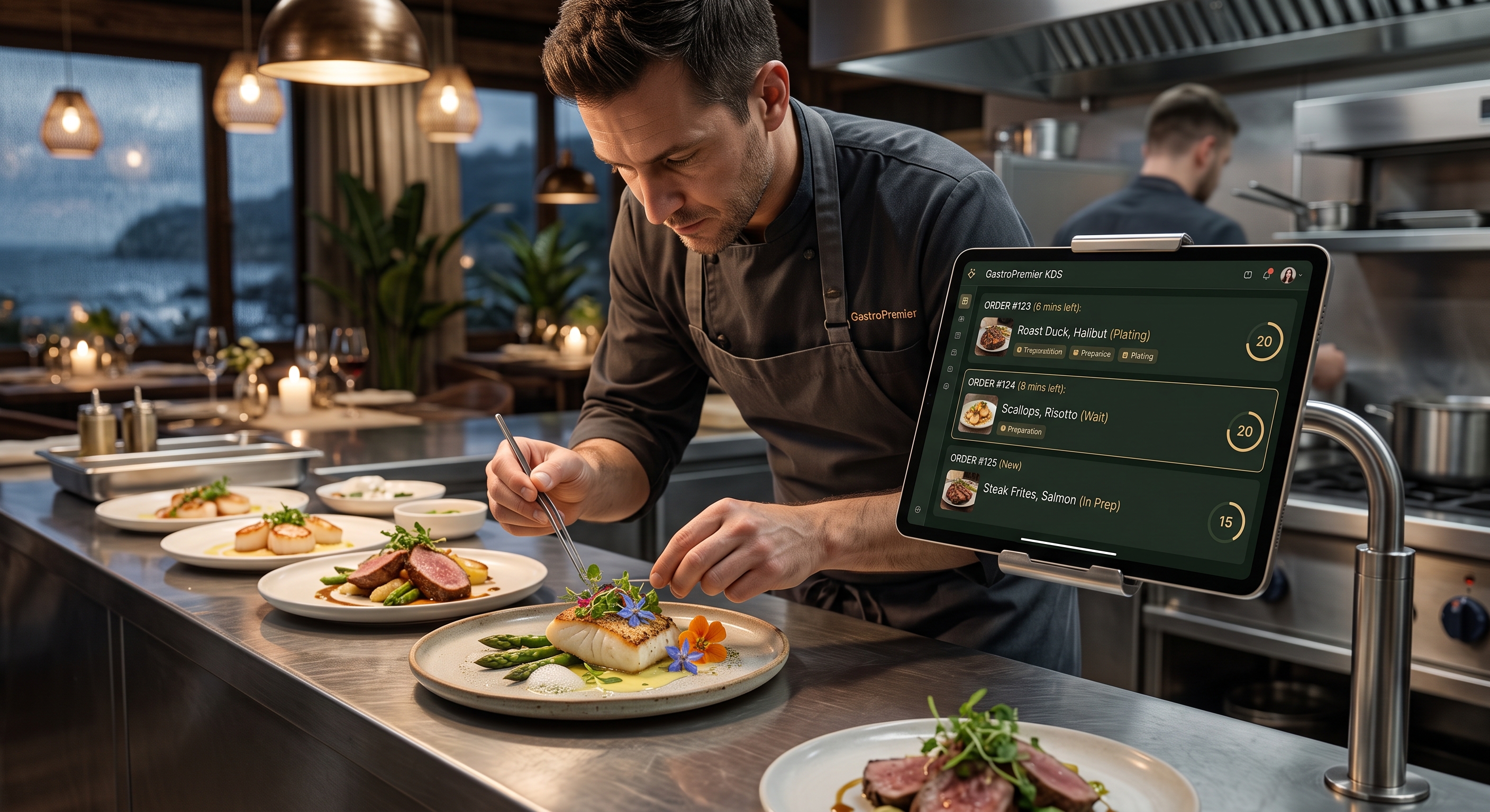 Fluxo Operacional de Salão e Cozinha GastroPremier